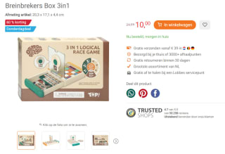 Breinbrekers Box 3in1 voor €10 bij Lobbes