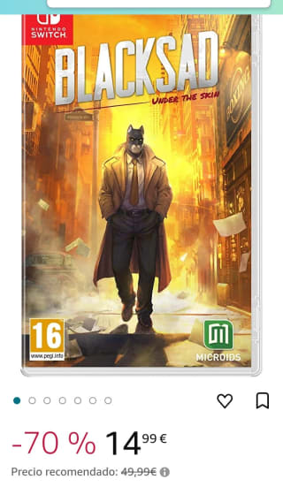 Blacksad: Under The Skin Limited Edition Nintendo Switch por 14,99€.