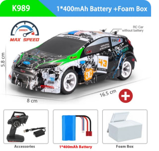 Coche teledirigido Wltoys K989 1:28 4WD 2,4G por 31,86€