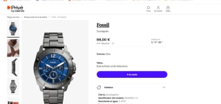 Reloj cronografo para hombre marca Fossil por 69€