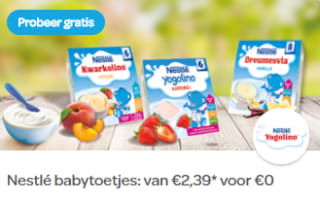 Gratis Nestlé babytoetjes d.m.v cashback