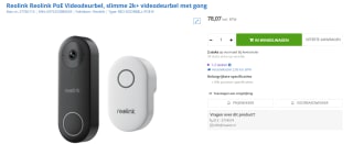 Reolink Video Doorbell PoE - Deurbel 5MP voor €78,07 bij Max ICT