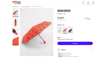 Paraguas en rojo MOSCHINO por 25,99€