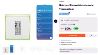 Netatmo Slimme Modulerende Thermostaat (openTherm) voor €109