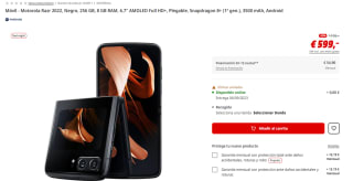 Motorola Razr 2022 de 8GB/256GB por 589€