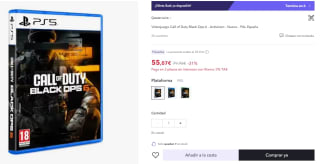 Videojuego Call of Duty Black Ops 6 PS5 por 55,07€ (cuenta nueva por 43,07€)