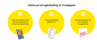 Gratis zak Lays paprika chips na cashback