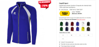 Chaqueta de Chandal deHombre Capelli Sport Raven por 10€