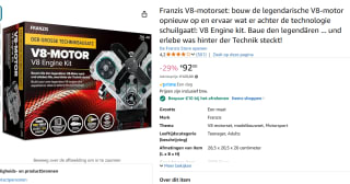 1:3 Franzis 67114-1 V8 Engine Kit Modelbouwpakket €82 bij Amazon