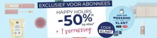 50% korting op geselecteerde items + gratis verrassing bij Yves Rocher