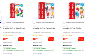 20% korting op SmartMax My First sets bij Bol