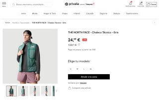 Chaleco técnico The North Face Winter Warm Pro por 24,99€