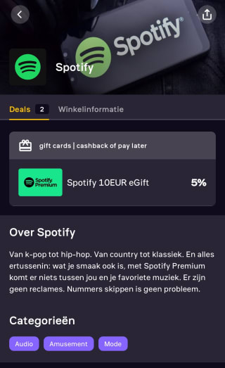 Spotify Premium voor €9,5 ipv €10,99