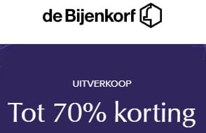 Tot 80% korting in de outlet bij de Bijenkorf