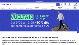 Promoción Vuelta al Cole 2024 Decathlon descuento del 10%