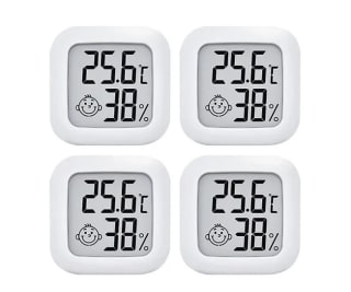 Thermomètre Hygrometre Intérieur,4PCS Mini Thermomètre Maison Digital Haute Précision à 14,99€