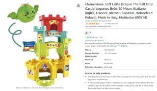 Clementoni Castillo de juguete para bebés y niños por 4,11€