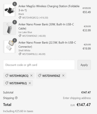 Tot 30% korting op geselecteerde artikelen bij Anker