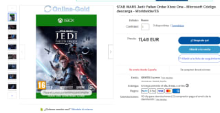 viedeojuego para xbox Star Wars Jedi Fallen Order por 19,99€