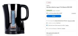 Hervidor Eléctrico Daewoo DKS-1319 1.7L $199 | Walmart
