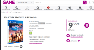 Juego Star Trek Prodigy: Supernova PlayStation 4 por 9,99€