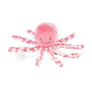 Nattou-NT-877596 Peluche musical pulpo Color Rosa por 4,99€