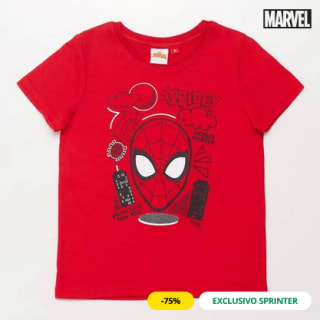 Camiseta niño Spiderman por solo 1,79€