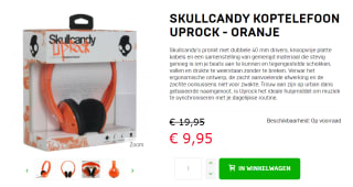 Skullcandy - Uprock On-Ear Koptelefoon - Oranje voor €9,95 bij Dagknaller