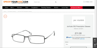 Various Prescription Glasses Styles Available for £11