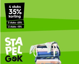 Tot 50% stapelkorting op heel veel artikelen bij Hema