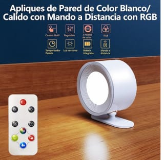Lámpara Foco RGB Feallive de pared 360° Giratoria por solo 8,69€