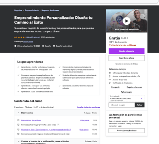Emprendimiento Personalizado Diseña tu Camino al Éxito Gratis con Udemy