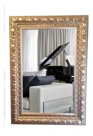 Espelho Decorativo com Moldura em Madeira - R$ 403