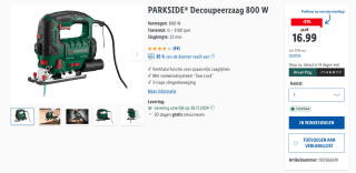 PARKSIDE Decoupeerzaag voor €16,99