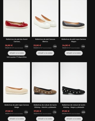 Oferta 80% descuento en calzado Geox