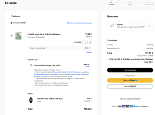 HONOR Magic6 Pro 12GB 512GB Green por solo 759,05€ de regalo Reloj Honor WATCH 5