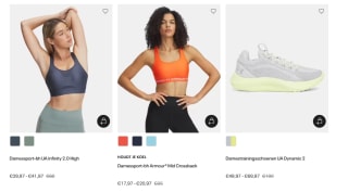 15% extra korting op de outlet tot 50% bij Under Armour