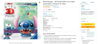Puzzleball Con Orejas Stitch marca Ravensburger por 15€