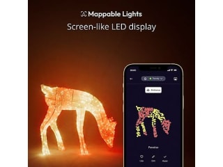 Twinkly doe reindeer RGBW 75 cm Multicolor (160 leds, Wifi, IP44) voor €160,98 bij de mediamarkt