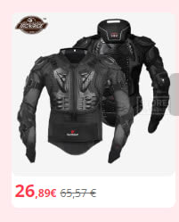 Armadura corporal para motocicleta marca Herobiker por 26,89€