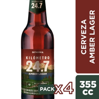 Coca-Cola Andina: Cerveza Amber Lager 4x355cc por $3.110