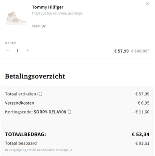 TOMMY HILFIGER hi top dames sneakers voor €47,19 bij Otrium
