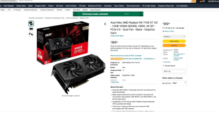 Tarjeta Gráfica Acer Nitro Radeon RX 7700 XT 12GB OC por solo 369€