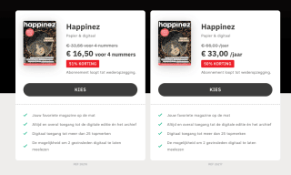 50% korting op een tijdschriften abonnement