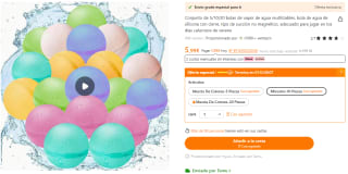 Globos de agua reutilizables para la piscina por solo 3,99€