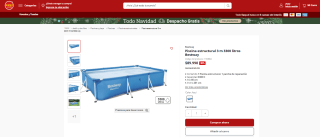 Piscina estructural Bestway de 3300 litros por $89.990