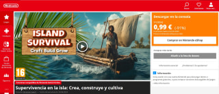 Juego para NintendoSupervivencia en la isla: Crea, construye y cultiva por 0,99€