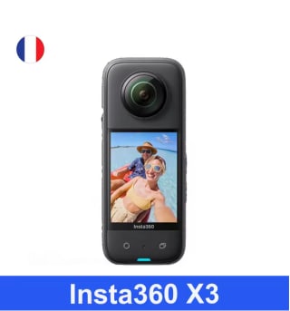 Cámara Insta360 X3/X4 de acción 360 resistente al agua con sensores de 1/2" 48MP por solo 263,70€