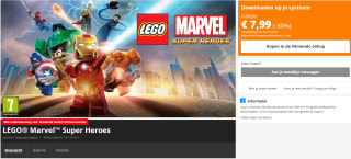 Lego Marvel Super Heroes voor de Nintendo Switch nu €8 in de Nintendo Eshop