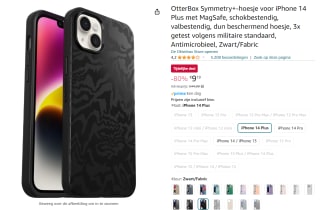 Otterbox - Symmetry Plus hoesje - Geschikt voor de iPhone 14 Plus voor €9,19bij Amazon